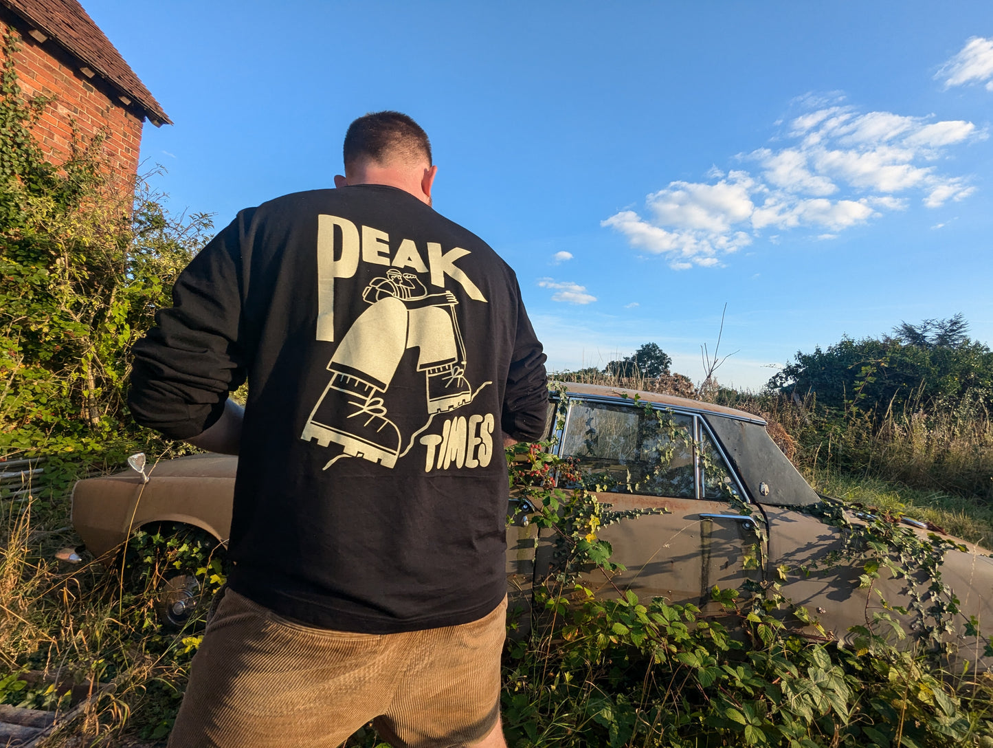 MESH 'Peak Times' Long Sleeve Tee - Black