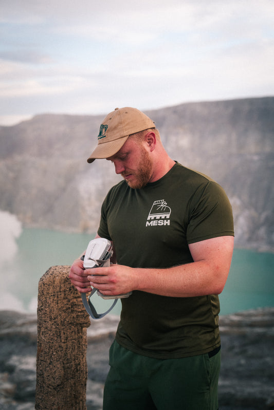 MESH recycled performance tee