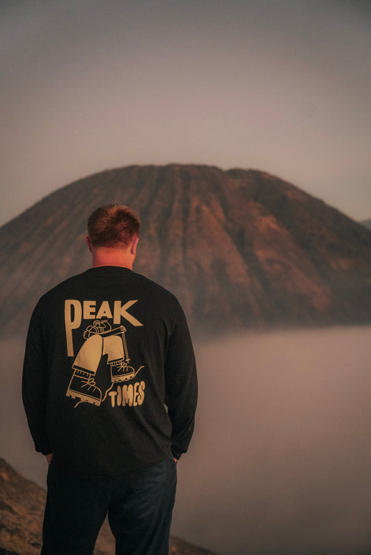 MESH 'Peak Times' Long Sleeve Tee - Black